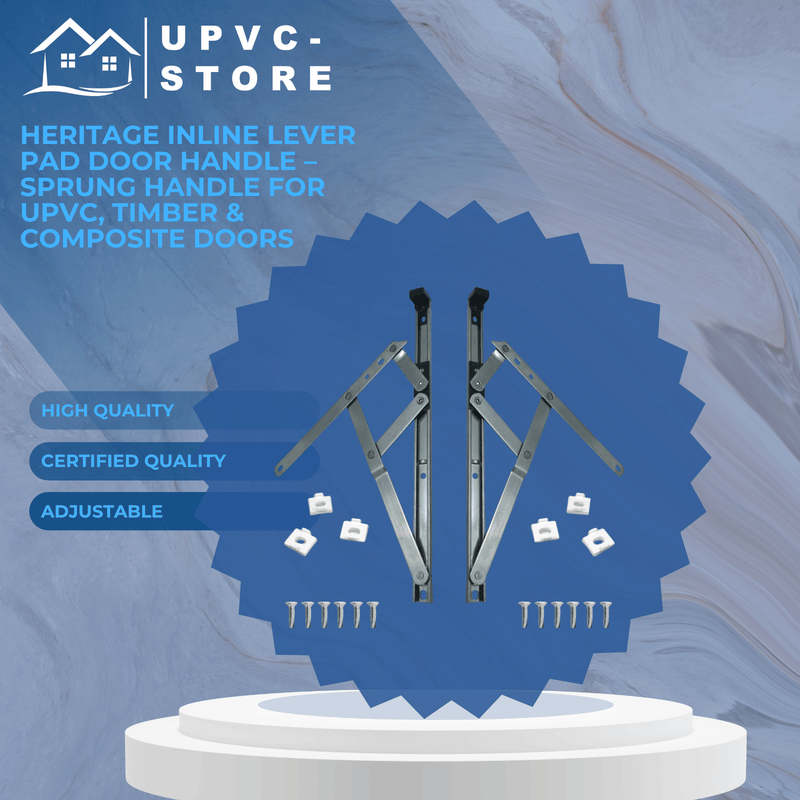uPVC Universal Window Hinge Kit Double Glazing Friction Stay PVC 13mm 17mm Stack 8 10 12 16 20 24 inch