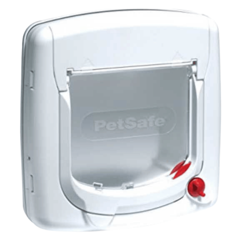 Staywell Magnetic 4-Way Locking Deluxe Pet Door Flap – Secure Cat & Small Dog Access