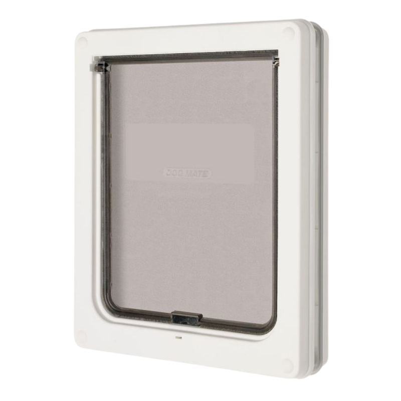 Dog Mate Pet Dog Door Flap Dogs & Cats Medium White 215 215W Flap size 26 x 22cm