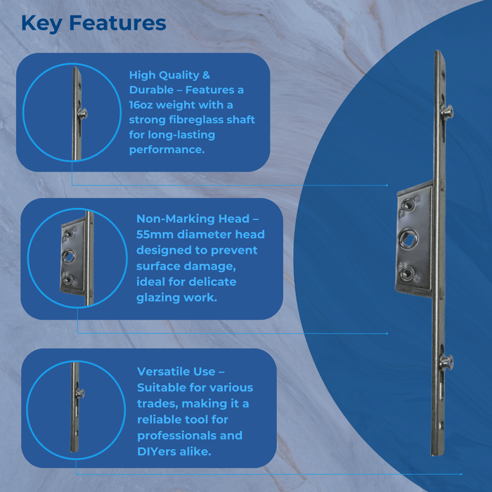 Offset Espag Aluminium Window Lock Gearbox Mechanism 16mm U Rail Bar Rod Fenster