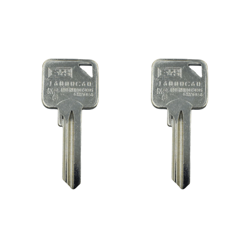 Security Key 6 pin key blanks 1 Star ES Grade 6 1600C60