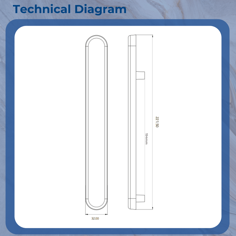 Pembroke Sliding Patio Door Exterior Blank Plate – Matching Backplate for uPVC, Timber & Aluminium Doors