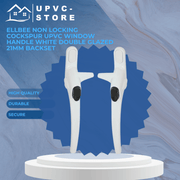 Ellbee Non Locking Cockspur uPVC Window Handle Cockspur Window Handle White Double Glazed 21mm Backset
