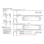 Size 3 Overhead Door Closer With Cover Fire Rated BS EN1634 Silver