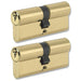 Yale  40 / 50 Euro Cylinder Lock uPVC Timber Door Barrel Keyed Alike