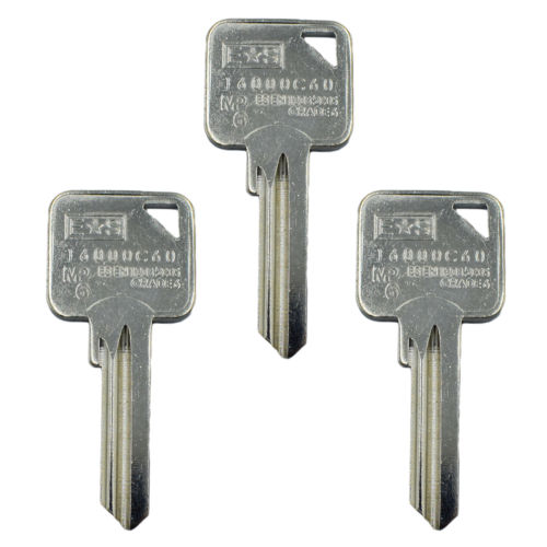 Security Key 6 pin key blanks 1 Star ES Grade 6 1600C60