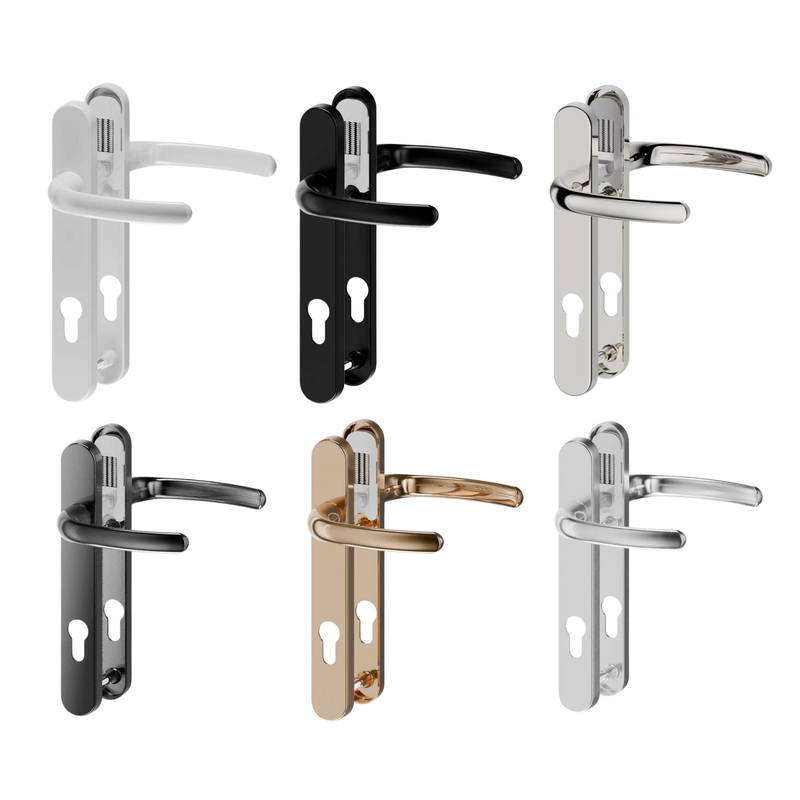 uPVC Door Handle 122mm Screw Centres 92PZ Sprung - Super Express