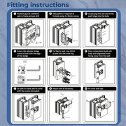UPVC Double Glazing Door Mini Flag Hinge Adjustable UPVC 85mm