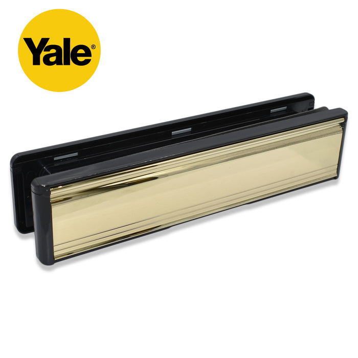 Yale 12" LETTERPLATES Brass Chrome Letter Box Cover Plate UPVC Wood Door