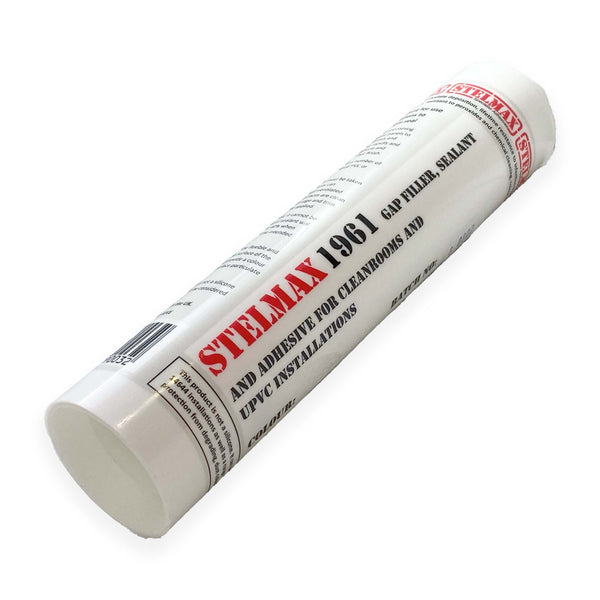 White Stelmax 1961 Gap Filler Sealant PVC Resin Cartridge Tube Crack Bonding