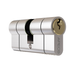 Euro Nickel Brass Cylinder Door Lock uPVC Aluminium Timber Door Barrel 6 Pin 5 Keys