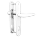 INGENIOUS Lever Pad UPVC Door Handle Inline Lever / Pad Sprung 92mm PZ Double Glazing Pair Set PVC 211mm Screws