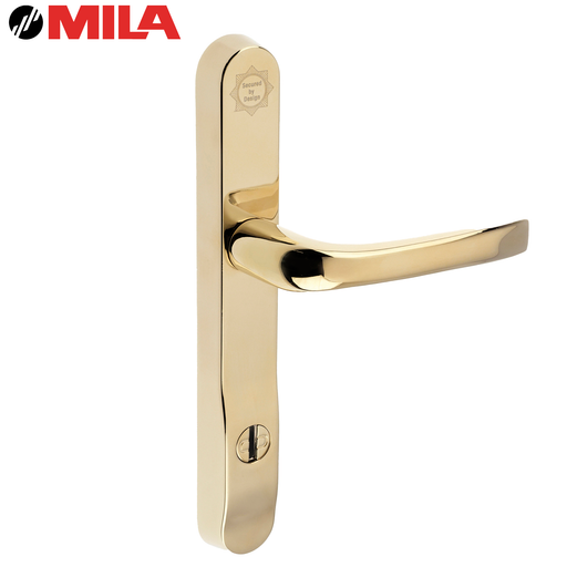 High Security UPVC Door Handle 92mm PZ 211mm PAS24 Secure By Design 2* Kitemark PVD Gold