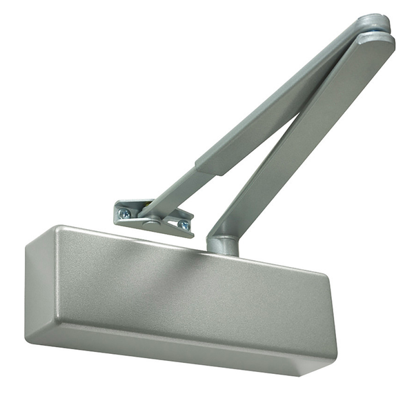 Rutland TS3204 Overhead Door Closer Fixed Power Size 3 EN3 120 Minute Fire Rated Polished Brass and Silver