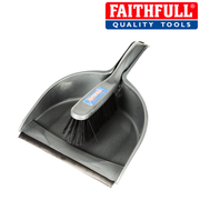 Faithfull FAIBRDUSTSET Plastic Dustpan and Brush Set 220 mm Wide