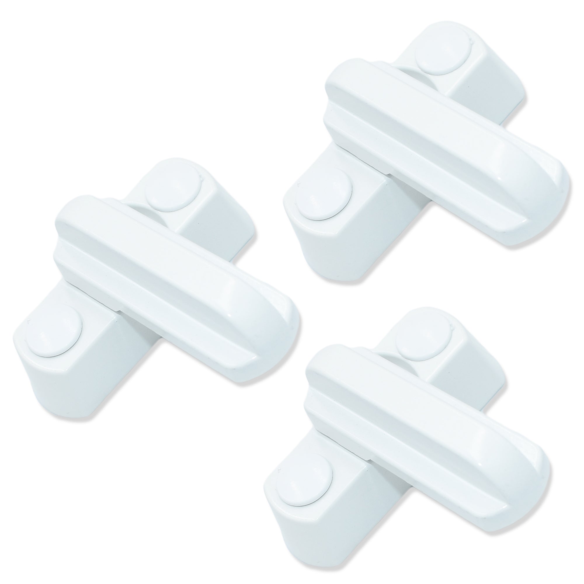 3 x Sash Jammer UPVC PVC Window Door Lock, High Security Arm