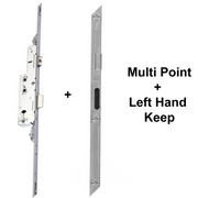 Avocet Wms Upvc Door Lock Silver New Style 2 Hook 2 Roller 35mm Multi Point + Keep