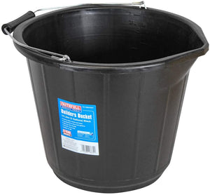Faithfull FAI3GBUCKET 14 Litre (3 Gallon) Black Builders Bucket