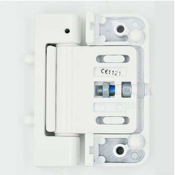 UPVC Double Glazing Door Flag Hinge Adjustable by Mila Evolution White