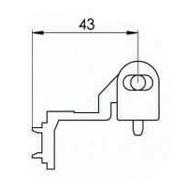 Pendulum Upvc Door Hinges - 100mm Rebated Butt Hinge 13mm Rebate White