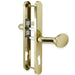 Fab & Fix Balmoral Gold Lever Pad Offset UPVC Door Handles 92pz 62pz 240mm Fixings -  - Fab & Fix - UPVCSTORE
