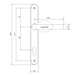Mila Anodised Gold Door Handle Inline Lever / Pad Sprung 92mm PZ Double Glazing Pair Set PVC