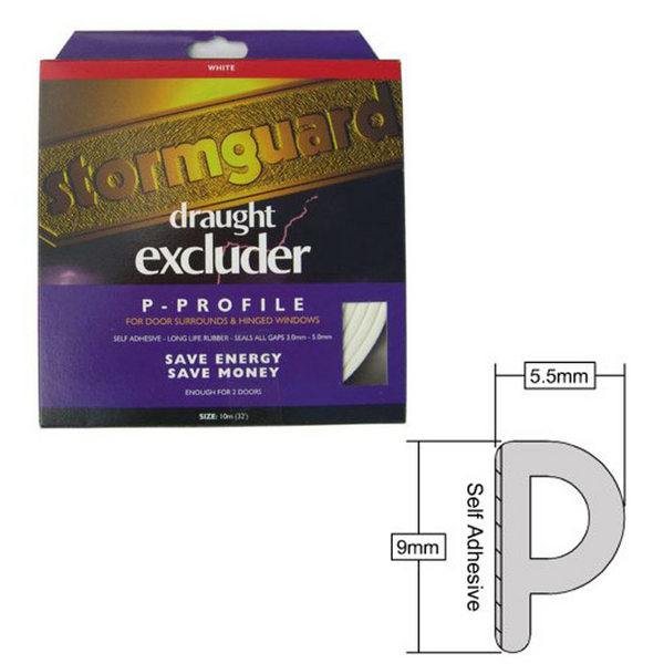 Stormguard EPDM 'P' Profile Rubber Seal