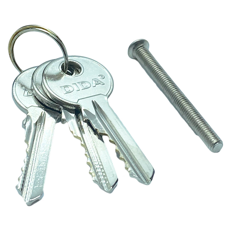 Euro Cylinder Lock 35/35 (70mm), Euro Door Barrel Lock with 3 Keys, Door Lock with Key to Ensure High Quality for Wooden, Metal, UPVC and Composite Doors.