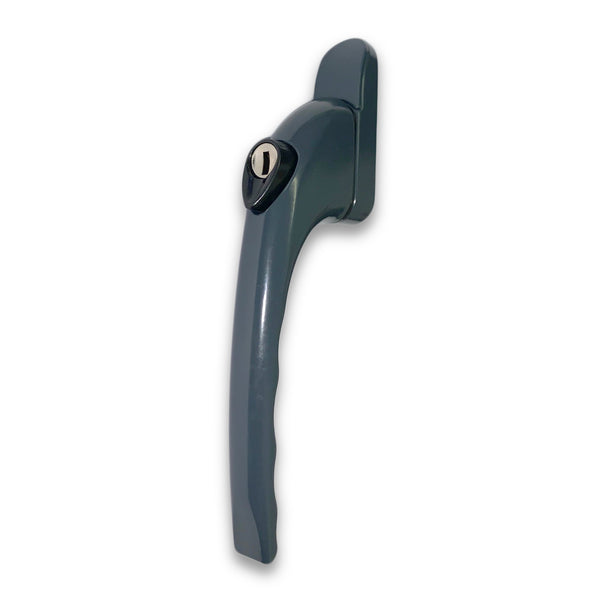 UPVC Universal Inline Anthracite Grey Window Handle Double Glazing Espag Lock 55mm Spindle Mila RAL7016