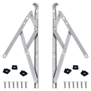 uPVC Universal Window Hinge Kit Double Glazing Friction Stay PVC 13mm 17mm Stack 24 inch High Quality Non Handed Stainless Steel