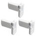 TROJAN PATRIOT PLUS FLAG HINGE IN WHITE FOR UPVC DOOR