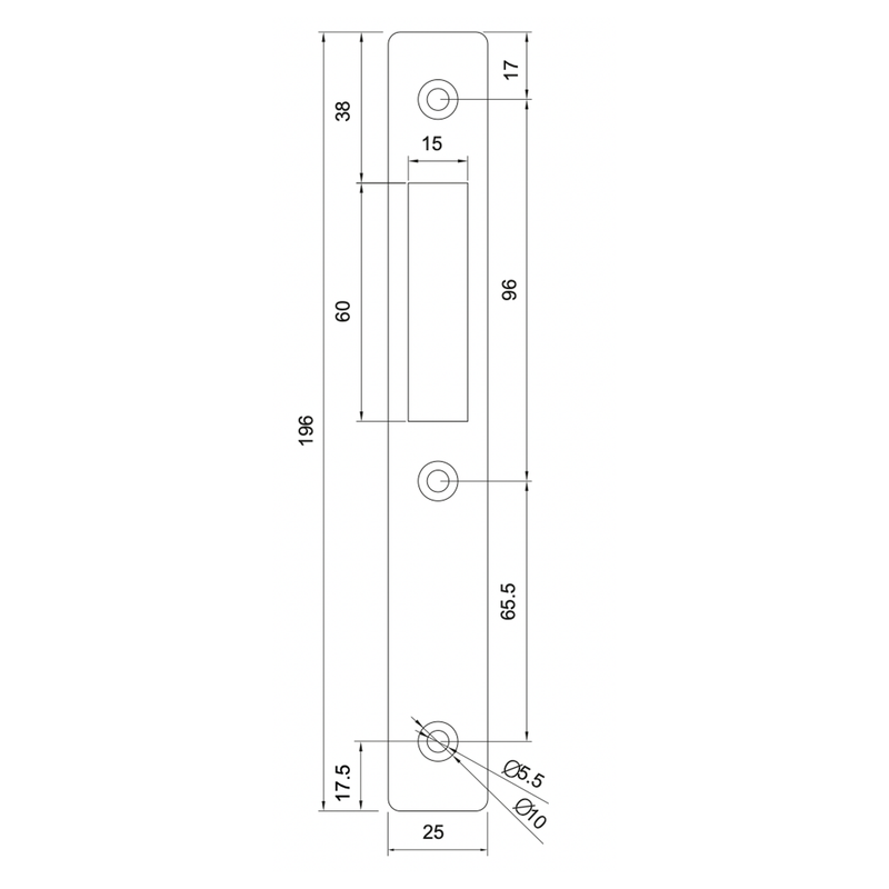 Axim LK1800 Mortice Hook Faceplates