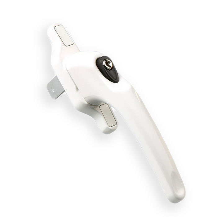Cadenza Aluminium Window Handle Tongue (spade) Driven White Right / Left Hand