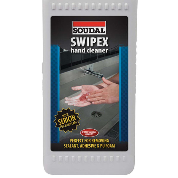 Soudal Swipex Hand Cleaner Extra Heavy Duty Hand Cleaner Pump 1L - Remove Grease Sealant Adhesive & PU Foam