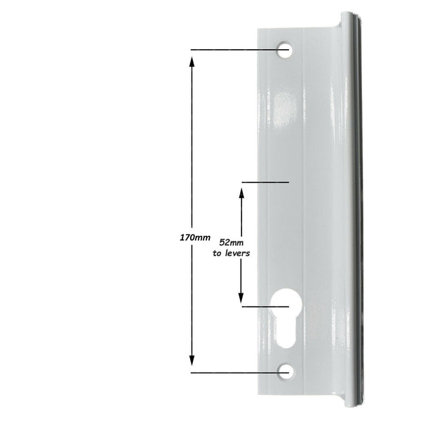 Genuine Fullex Patio Door Handle 52pz 170mm Screw Fix White 506 Series 2 -  - Fullex - UPVCSTORE