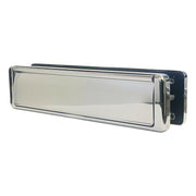 Fab Fix Nu Mail Heavy Duty 12" Inch Sprung Letter Box Plate UPVC Wooden Doors