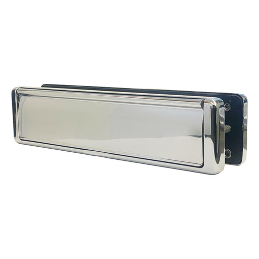 Fab Fix Nu Mail Heavy Duty 12" Inch Sprung Letter Box Plate UPVC Wooden Doors