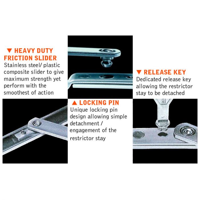 Securistyle Detachable Window Restrictor Stay