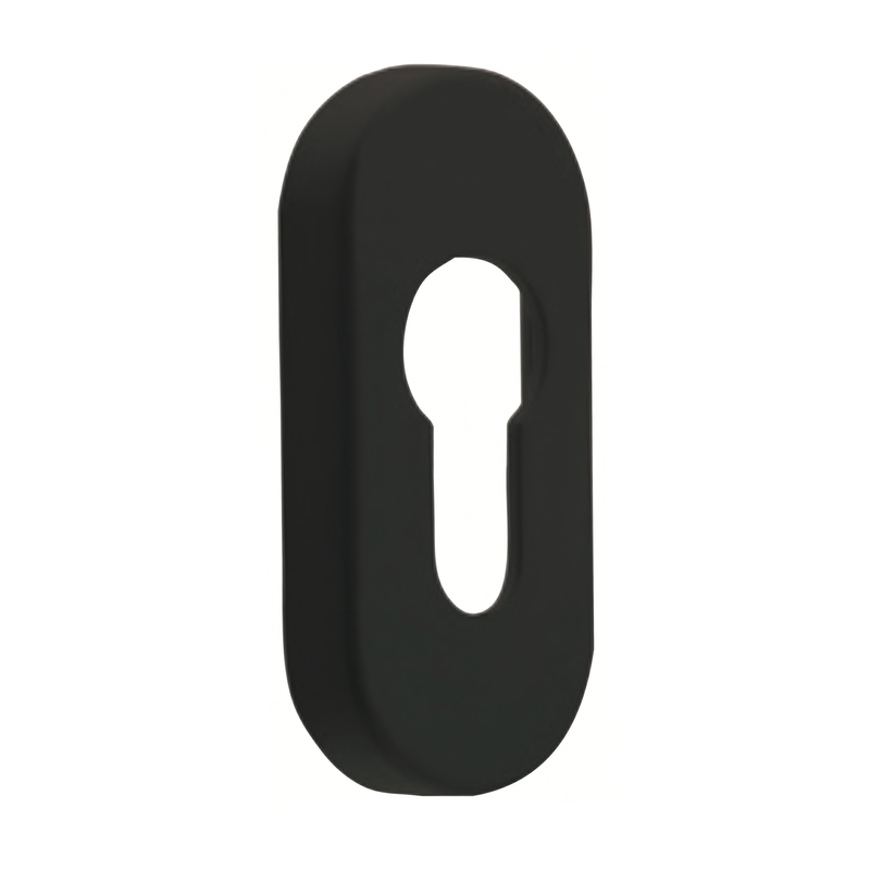 Mila Escutcheon Patio Door Euro Cylinder Cover Plate White Gold Chrome