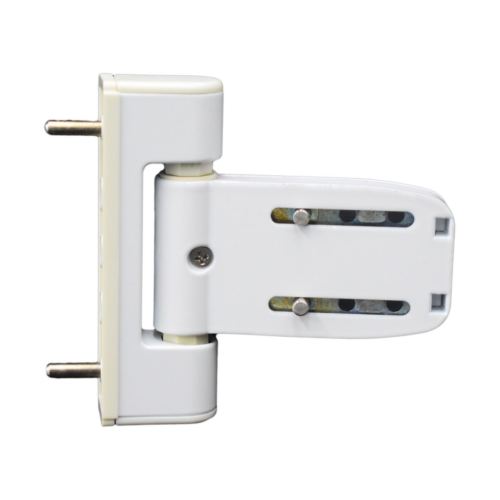 White UPVC Door Flag Hinge Double Glazing Paddock Neon 3d Hinge by Yale