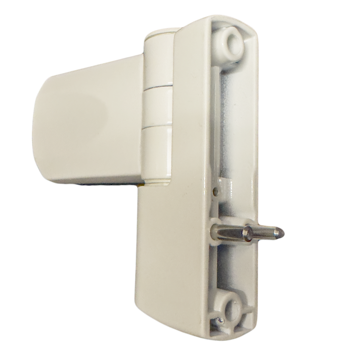 TROJAN PATRIOT FLAG HINGE IN CHROME WHITE FOR UPVC DOOR TRO-0740-2005