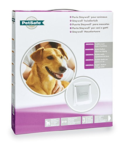 Staywell Petsafe 740 Medium Dog Pet Door Flap 2 Way Locking Cat White Catflap -  - Petsafe - UPVCSTORE