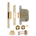 ERA 5 Lever Mortice Deadlock (British Standard) - 2 1/2"  3" -Chrome Brass Satin