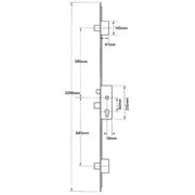 Securistyle Latch 3 Deadbolts Split Spindle