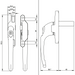 Cadenza Aluminium Window Handle Tongue (spade) Driven Various Colours Right / Left Hand