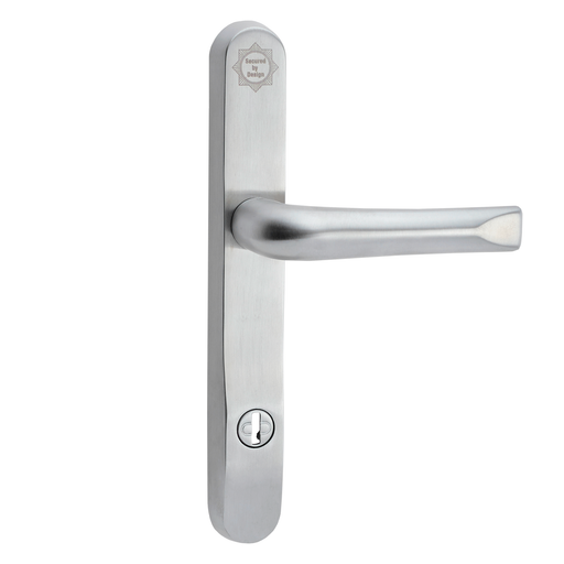 High Security UPVC Door Handle 92mm PZ 211mm PAS24 Secure By Design 2* Kitemark Stainless Steel