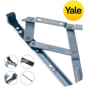Yale uPVC Window Hinge Double Glazing Friction Stay PVC 13mm 16mm Stack Various Lengths