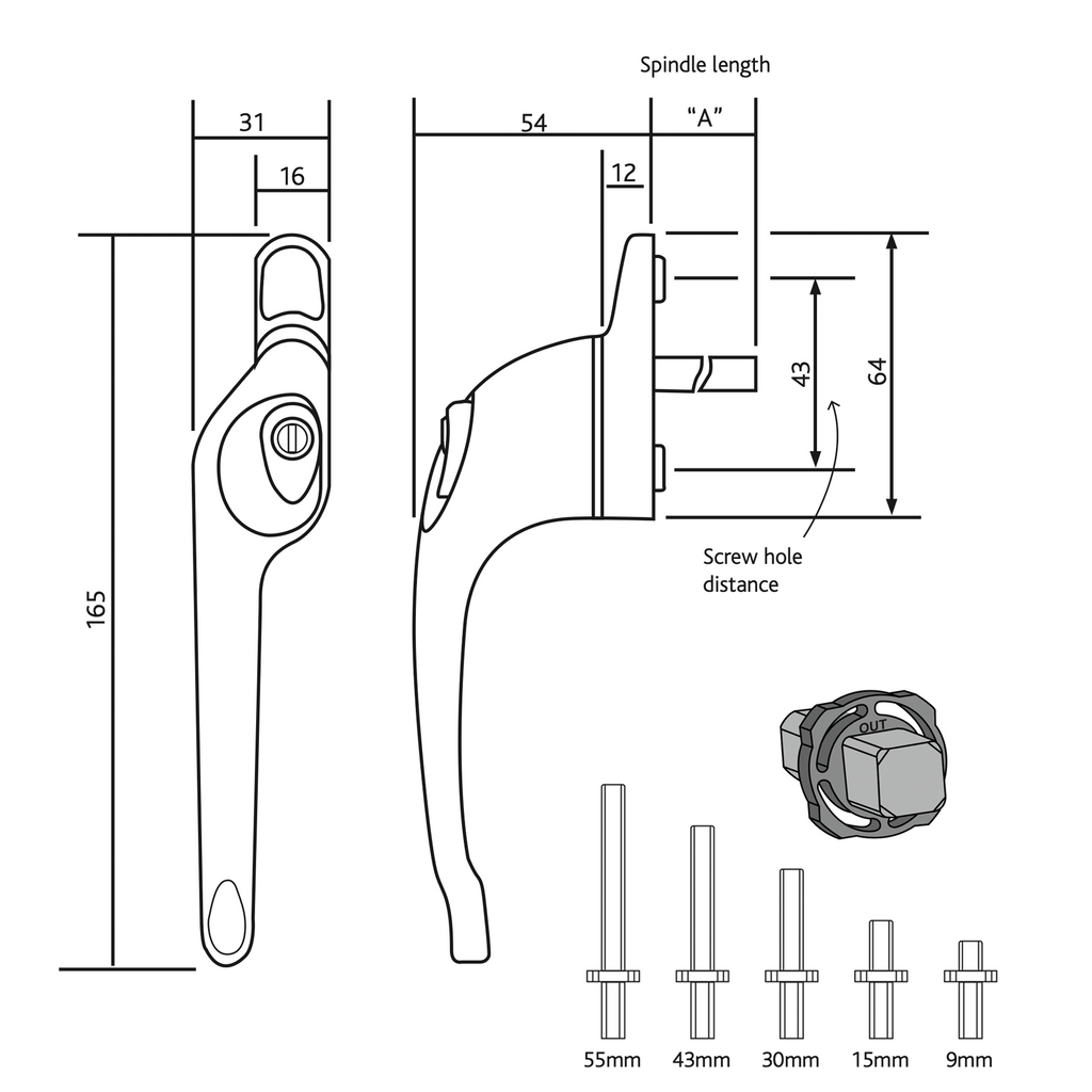 Window Handle Insert Window Handles — UPVCSTORE