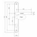 Fab Fix Blenheim UPVC Lever Pad Door Offset Handles 92 62 pz 240mm Screw Centres