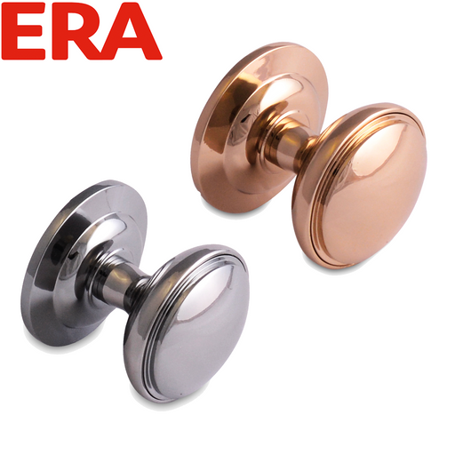 Fab Fix Door Knob Solid Heavy Cast Polished Chrome Gold Centre Door Knob (Fixed Knob)